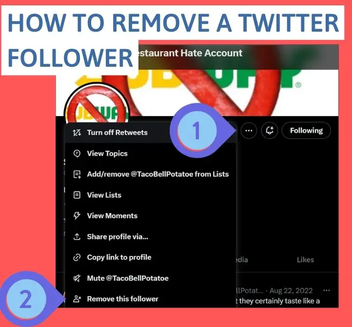 how to remove a twitter follower without blocking