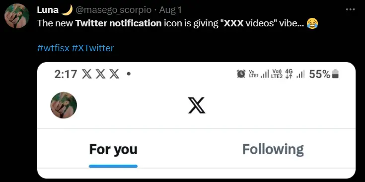 The new Twitter notification icon is giving "XXX videos" vibe and people are confused