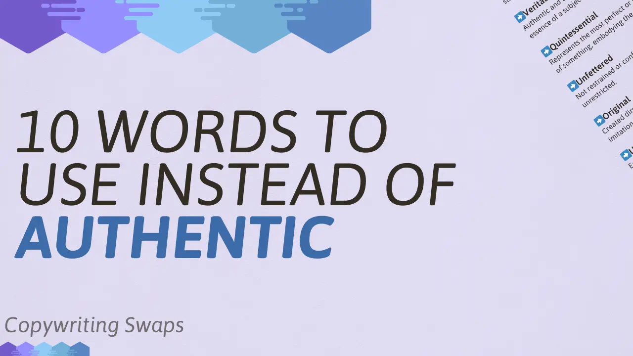 10 alternatives for the word authentic synonyms
